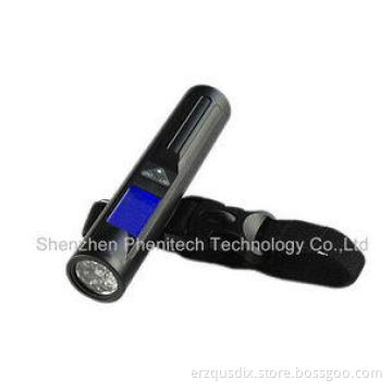 Smart Flashlight Electronic Luggage Scale , Travel Weighing